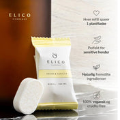 Vorteile von Elico Handseife: spart Plastik, sanft zur Haut, vegan und natürlich